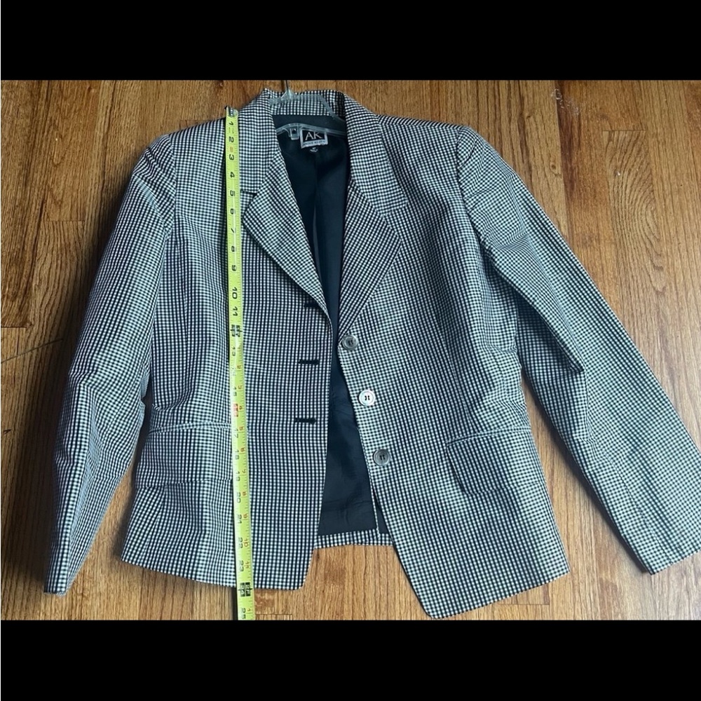 Ann Klein size 8p houndstooth blazer - Picture 3 of 9